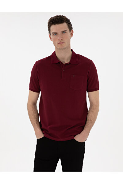 Pierre Cardin Tricou de bază cu guler polo, 100% bumbac, croială normală, cul...