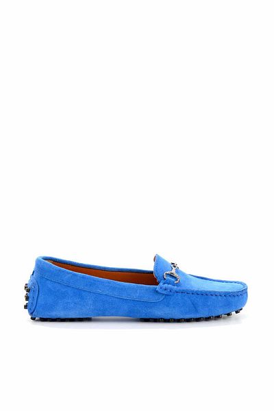 Bambi Замшеві жіночі туфлі-мокасини Saks K01274225002 з натуральної шкіри K01274225002