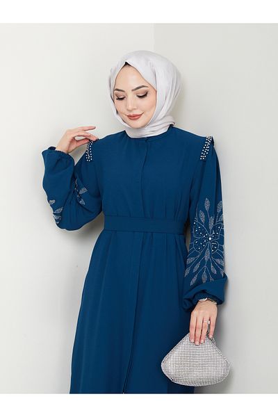 MY QILAM ΝΟ 10 FASHION Γυναικείο Φόρεμα Προσευχής Φεράζ Τυρκουάζ