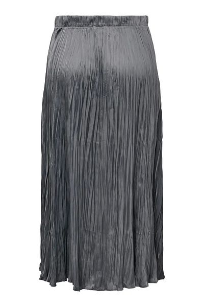 ONLY Women's Onllına Pleated Midi Skirt with Elastic Waist 15340469   Anthracite