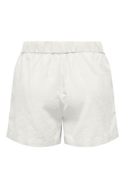 ONLY ONLCARO MW LINEN B - Γυναικείο λευκό σορτς CC PNT - 15314055
