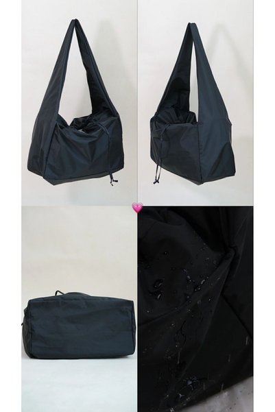 fluffy Waterproof Tote Bag / Black School Shoulder Bag Suitable for Cross Use (50*30)