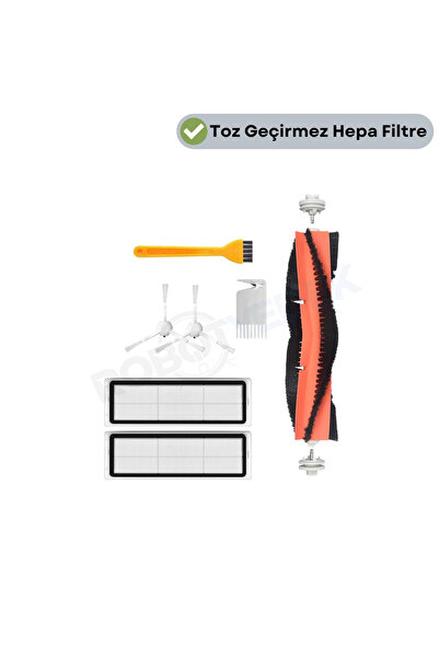 robotyedek Xiaomi S10+ - Set de 7 bucăți de filtru Hepa și perie de schimb fără mop