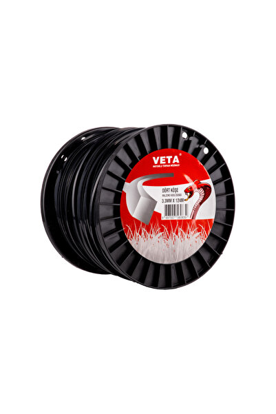 Veta MİSİNA PRO 3.3mm 124m SİYAH 4 KÖŞE