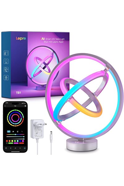 LEPRO AI Akıllı Masa Lambası TB1, Müzik Senkronizasyonu, AI Işık Tasarım Asistanı