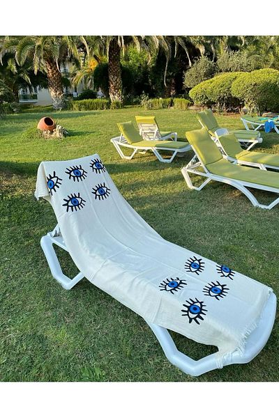 Loova Prosop de plajă cu model Peshtemal Eye
