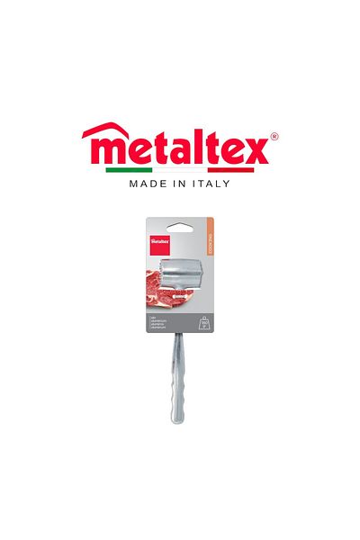 Metaltex Aluminum Meat Tenderizer – Dual-Surface Steak Pounder Hammer for Kitchen & BBQ
