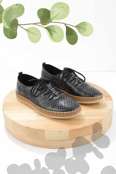 Bambi Schwarze Espadrilles für Damen – K 01309210309   Modell