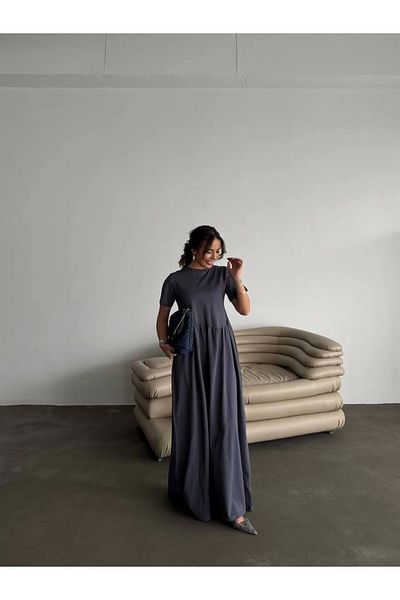 Ecenin Favorileri Smoked 100% Cotton Women's Dress