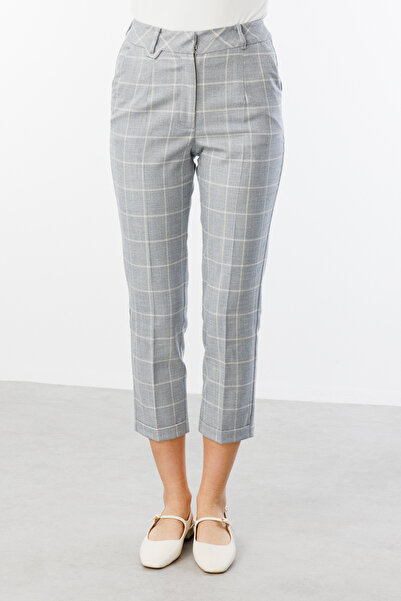 Ekol Ekoseli Kısa Paça Pantolon