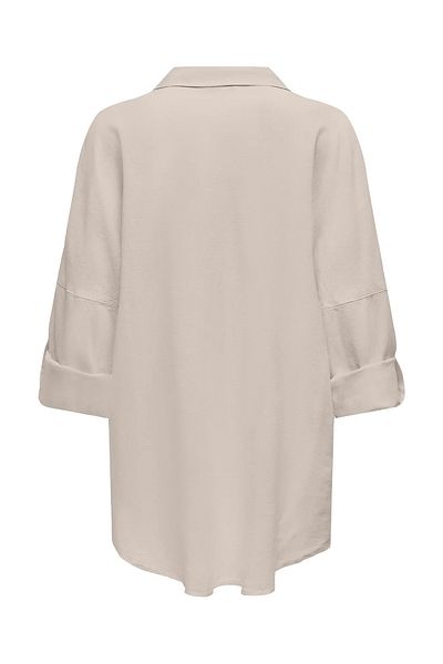 ONLY Beige Women's Tunic - Onlcaro Style Short Front, Long Back