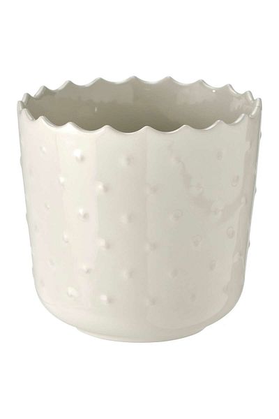 IKEA SESAMFRÖN Plant pot, in/outdoor off-white, 9 cm