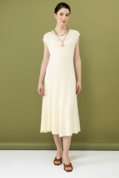 ON Rochie midi din țesătură tricotată