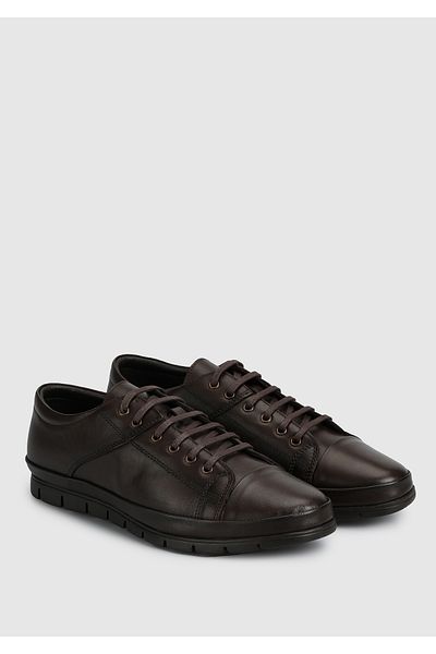 Eclipse Men's Brown Leather Shoes