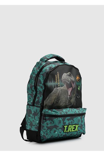 BLACK Μαύρη σχολική τσάντα JURASSIC WORLD 2621