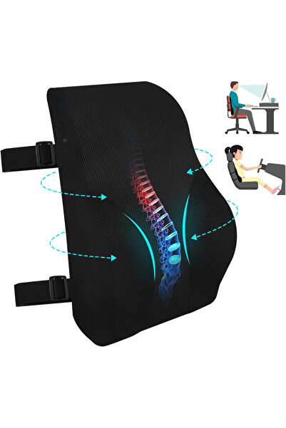 sogex Yeni Nesil Visco Bel Yastığı Sırt Minderi Ortopedik Bel Minderi Ortoped...
