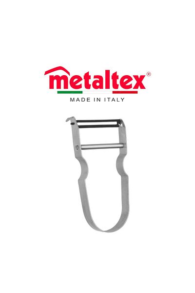 Metaltex مقشرة خضراوات دوارة من الفولاذ المقاوم للصدأ من زاك - حادة للغاية ومتينة