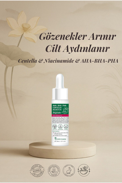 QUEEN CHARM Centella Aha-bha-pha Arındırıcı & Aydınlatıcı Serum