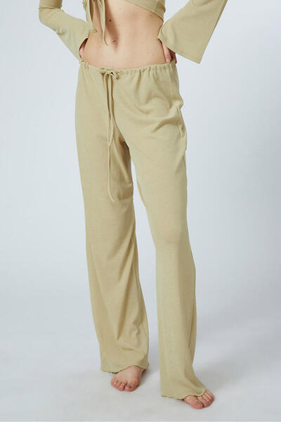 Beyyoglu Orta Bel Bağlamalı Pantolon