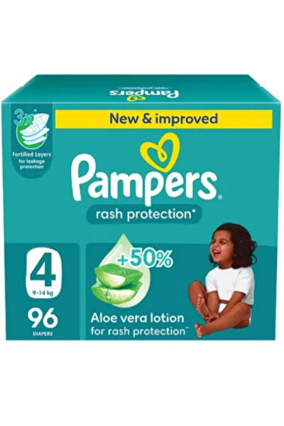 Pampers Pampers Diapers, Size 4, 9-14 kg, Jumbo Box, 96 Diapers