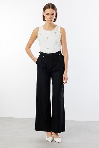 Ekol Bridged Wide Leg Trousers