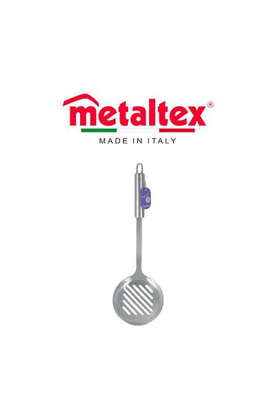 Metaltex إمبريال سكيمر 35 سم - ملعقة مشقوقة من الفولاذ المقاوم للصدأ بمقبض مريح