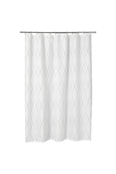 IKEA BASTSJÖN Shower Curtain 180x200 cm – White/Grey/Beige | IKEA Stylish Polyester