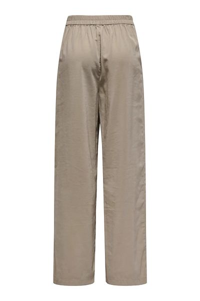 ONLY Beige Women's Pants - Oneleres, Comfortable Fit and Elastic Waist with Pockets