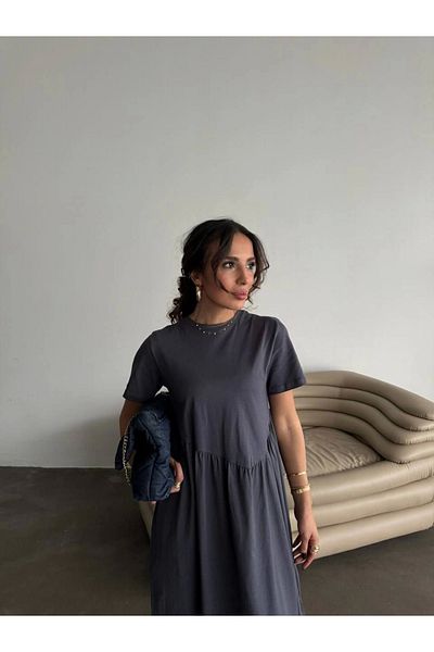 Ecenin Favorileri Smoked 100% Cotton Women's Dress