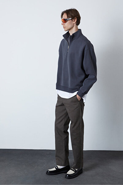 Beyyoglu Dik Yaka Oversize Sweatshirt