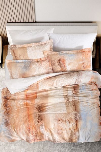 VAROL Double Bamboo Satin Duvet Cover Set