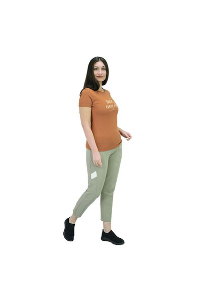 Giordano تي شيرت نسائي مطبوع عليه رسالة