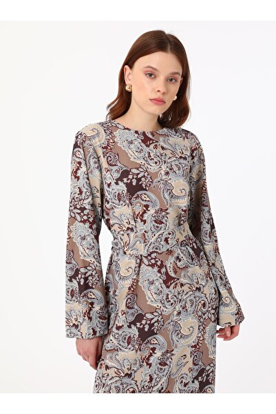 Refka Φόρεμα με μοτίβο χιτζάμπ με λεπτομέρεια με κορδόνια -