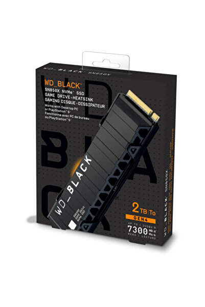 WESTERN DIGITAL قرص SSD WD Black SN850X NVMe لجهاز PS5 سعة 2 تيرابايت