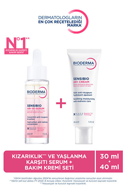 Bioderma Sensibio AR+ Kızarıklık Eğilimli Hassas Ciltler Kızarıklık ve Yaşlanma Karşıtı Bakuchiol Serum 30 ml