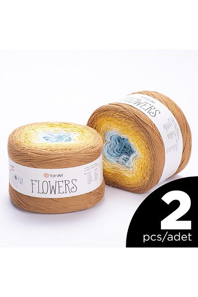 Yarnart Flowers - Ebruli - 309 - 2 Pieces