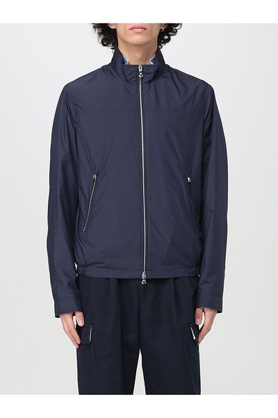 PAUL&SHARK Men's Regular Fit Stand Collar Zippered Long Sleeve Navy Blue Jacket 25412210 -013