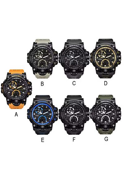SMAEL 8011 Model Men's Digital and Analog Wrist Watch