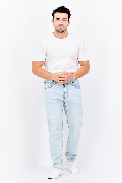 Lee Men Slim Fit Wash Stretchable Denim, Blue