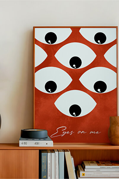 Lumart Eyes on me- Çerçevesiz Özgün Tasarım Tablo Poster Duvar Tablosu