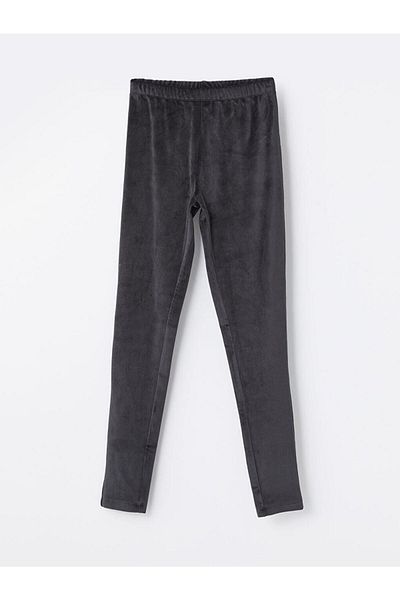 LC Waikiki Leggings de bază din catifea pentru fete cu talie elastică (W4)
