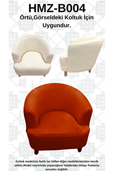 Akbal Home İtalyan Nubuk HMZ-B004 Kalıp Berjer Koltuk Örtüsü