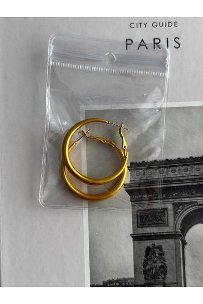 shop Matte Gold Hoop Earrings