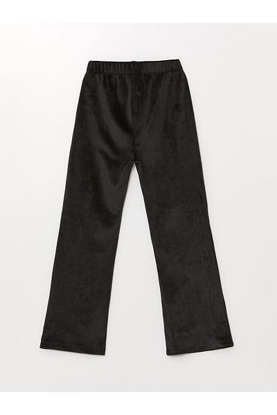 LC Waikiki Lw - Basic Velvet Girl's Sweatpants with Elastic Waist
