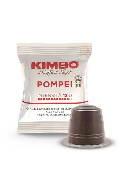 Kimbo Pompei Nespresso Compatible Capsule Coffee (Box of 50)