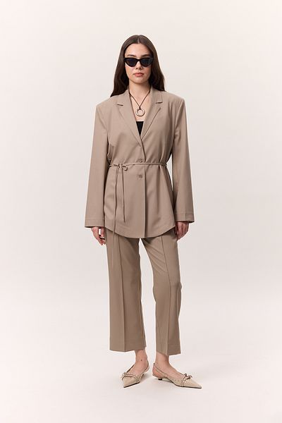 Manuka Camel Straight Cut Trousers