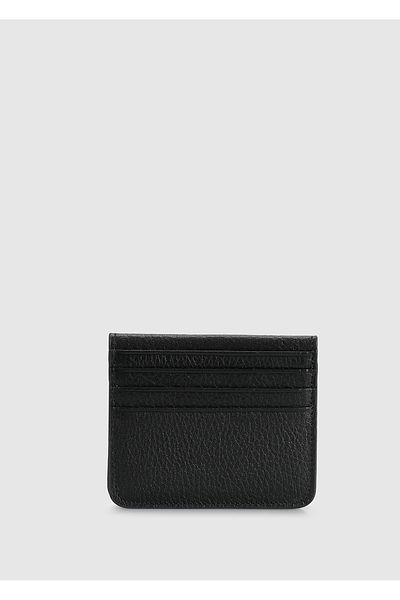 Provoq Black Provoq 326 Black Flother Leather Card Holder