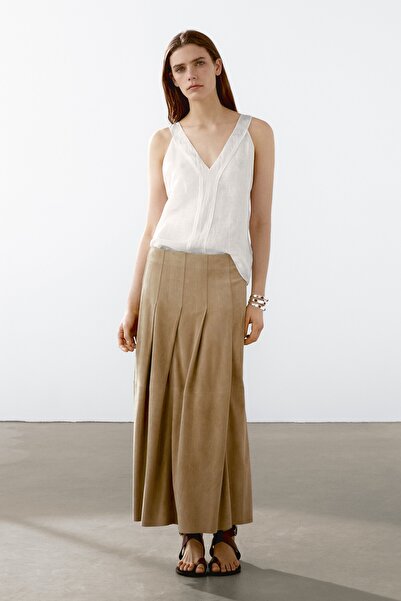 Massimo Dutti Dökümlü çift kumaşlı top