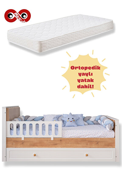 miracool Paris Meşe Yavrulu Karyola / Ücretsiz Kurulum / Ortopedik Yaylı Yata...