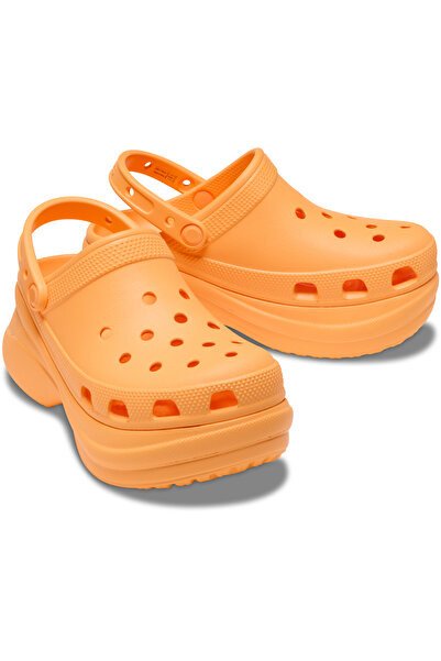Crocs Жіночі тапочки з логотипом бренду для щоденного використання, помаранчеві 206302-85Q